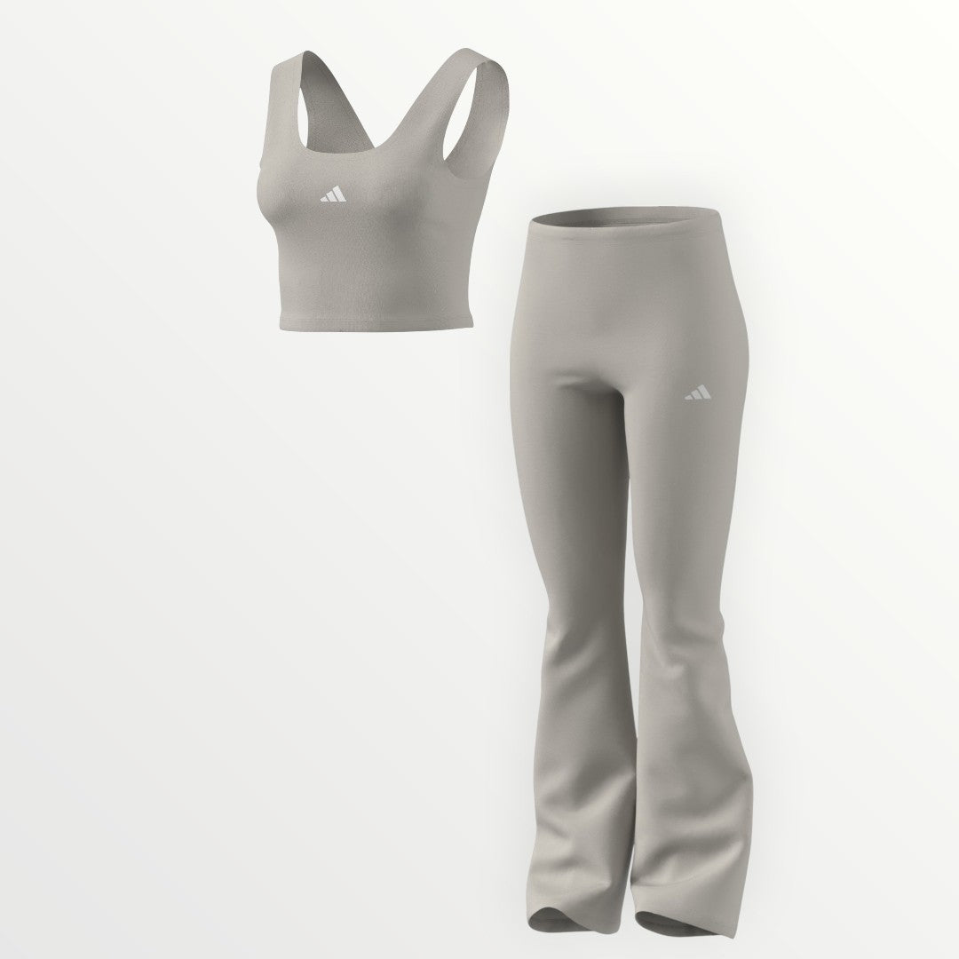 Completo Adidas con leggings a zampa